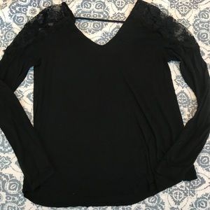 American Eagle Long Sleeve with Lace Detail